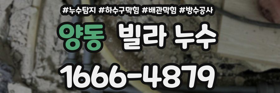 양동 빌라 누수