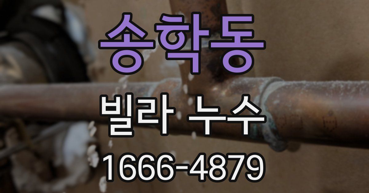 송학동 빌라 누수