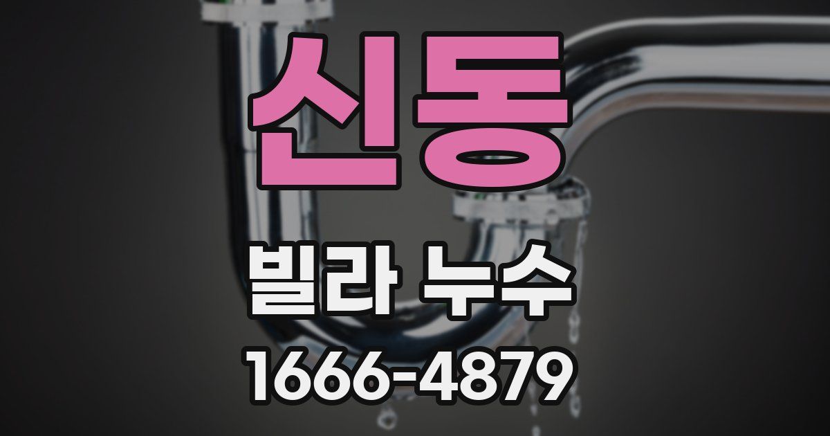 신동 빌라 누수