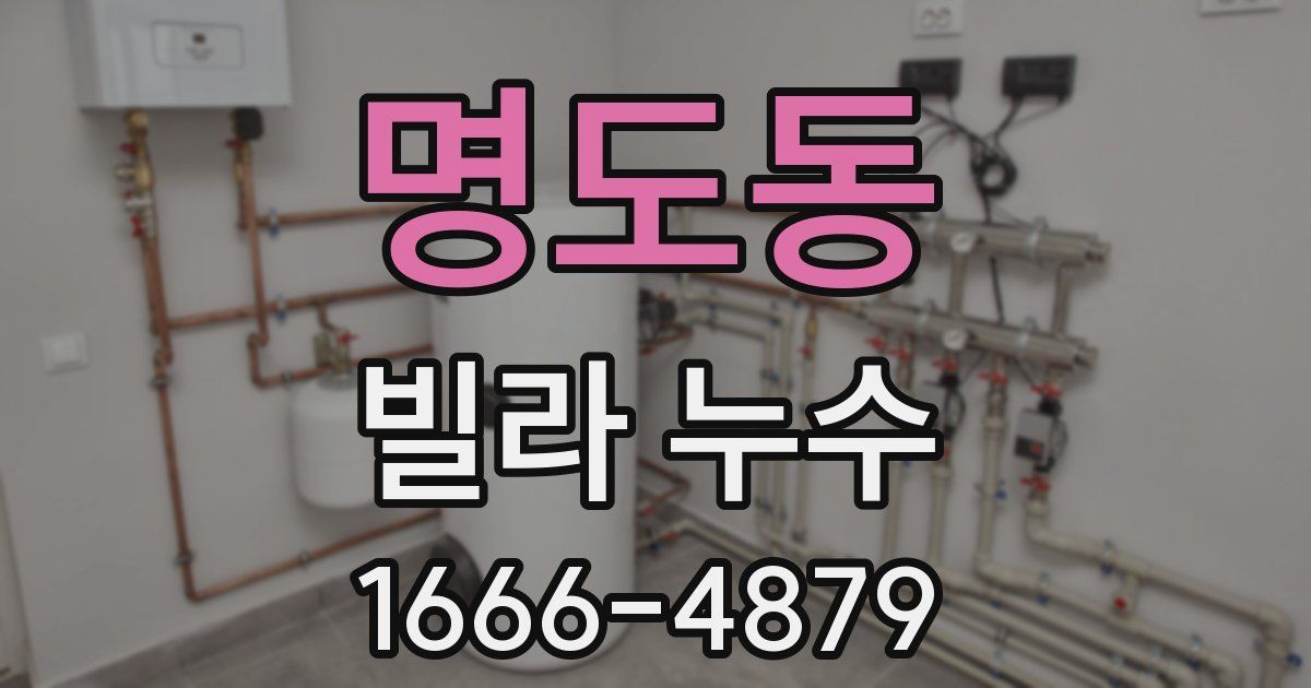 명도동 빌라 누수
