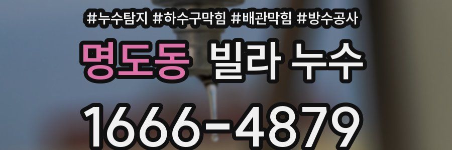 명도동 빌라 누수