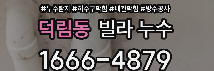 덕림동 빌라 누수