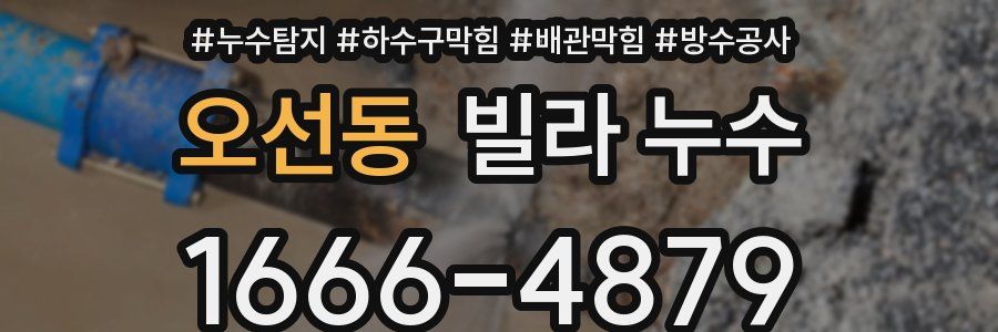 오선동 빌라 누수
