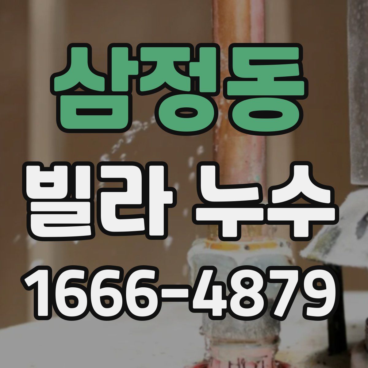 삼정동 빌라 누수