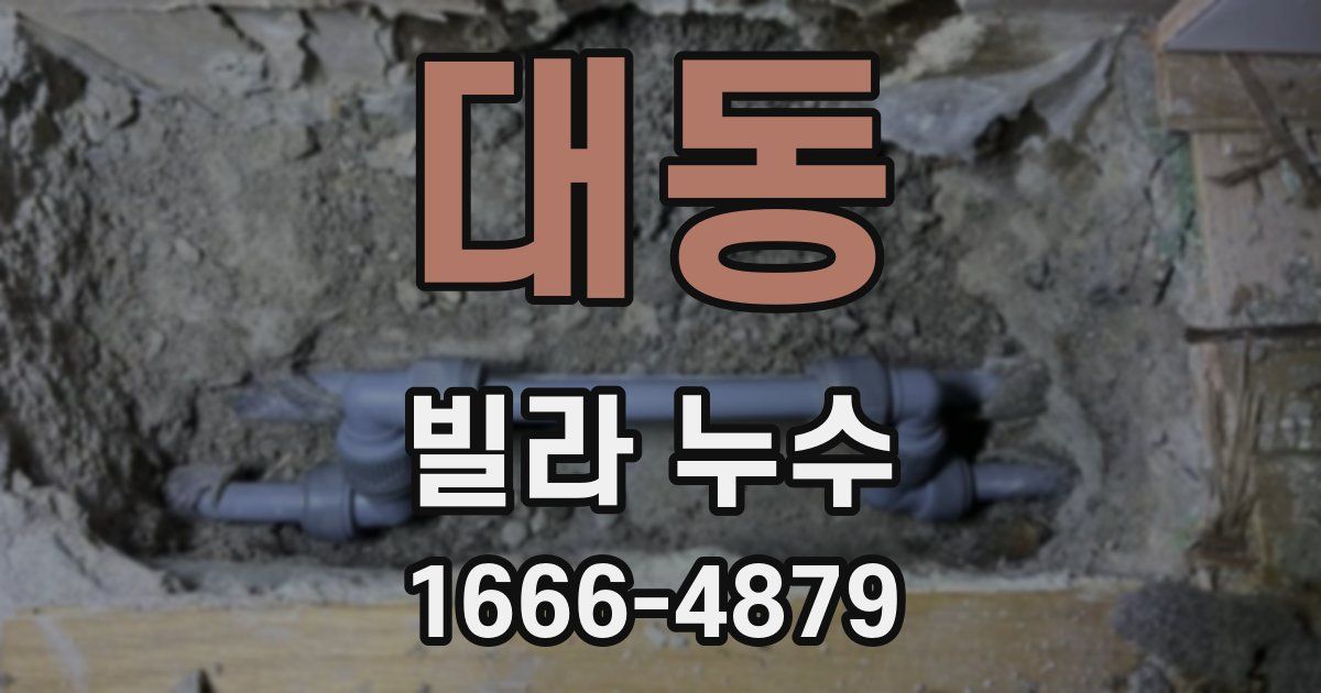 대동 빌라 누수