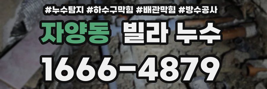 자양동 빌라 누수