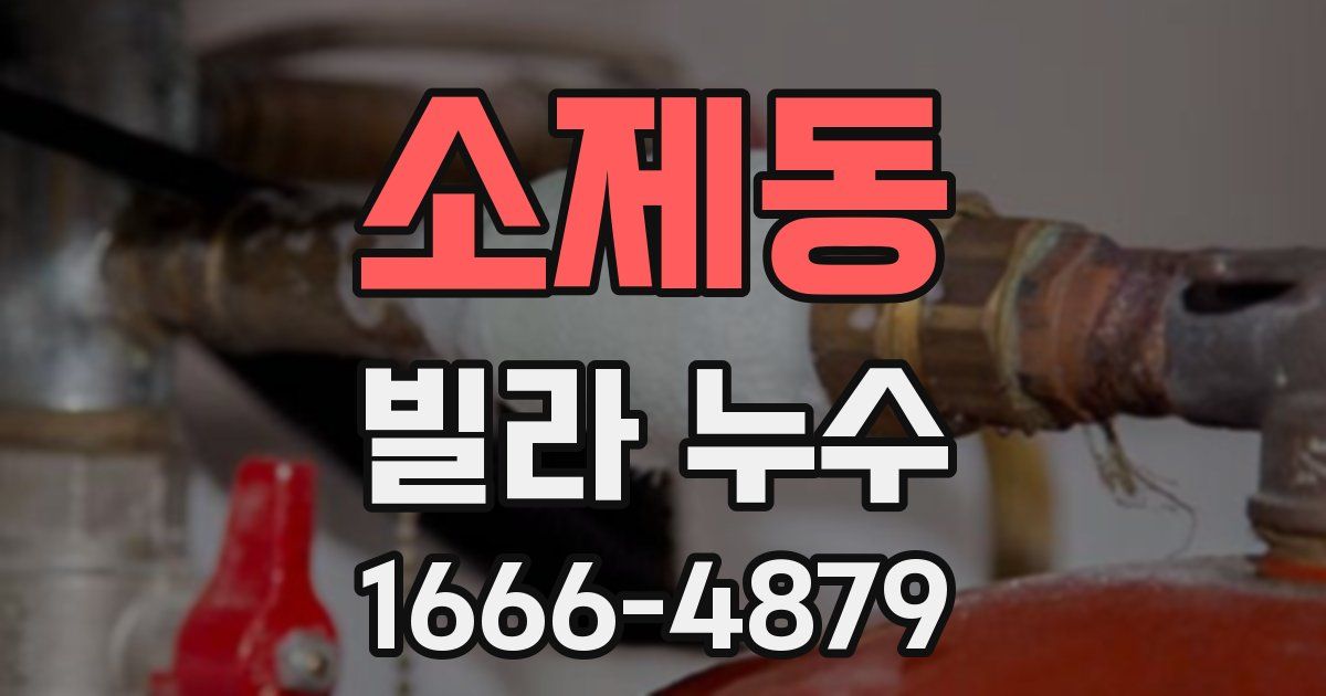 소제동 빌라 누수