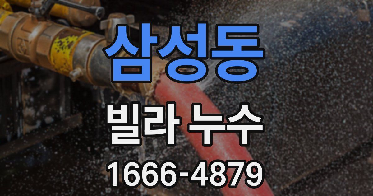 삼성동 빌라 누수