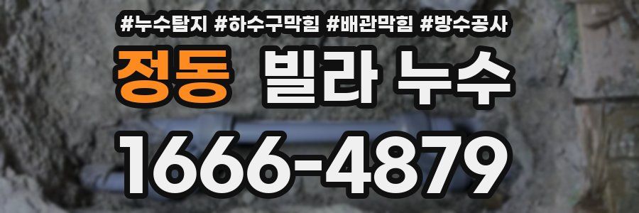 정동 빌라 누수