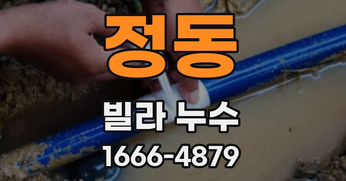 정동 빌라 누수