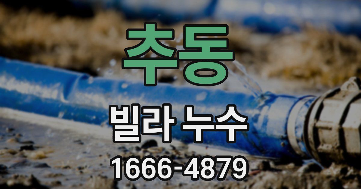추동 빌라 누수