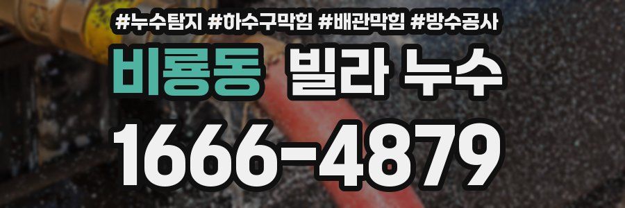비룡동 빌라 누수