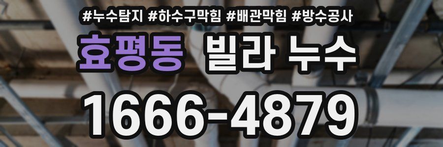 효평동 빌라 누수