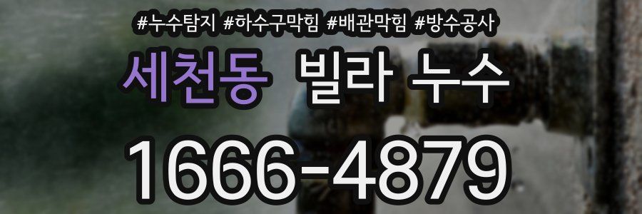 세천동 빌라 누수