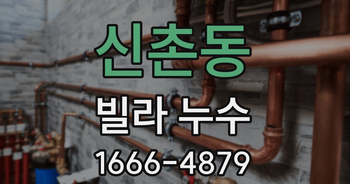 신촌동 빌라 누수