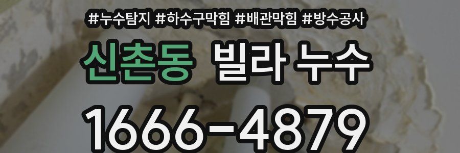 신촌동 빌라 누수