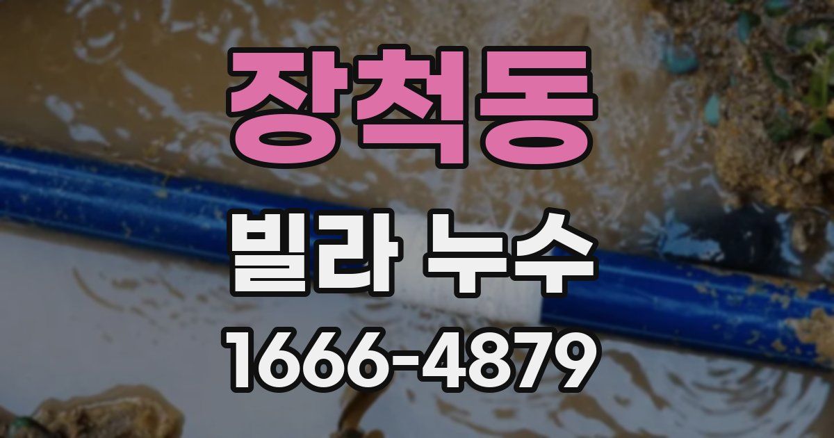 장척동 빌라 누수
