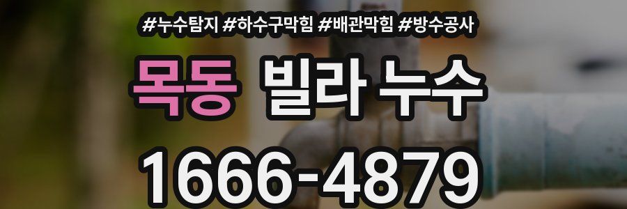목동 빌라 누수
