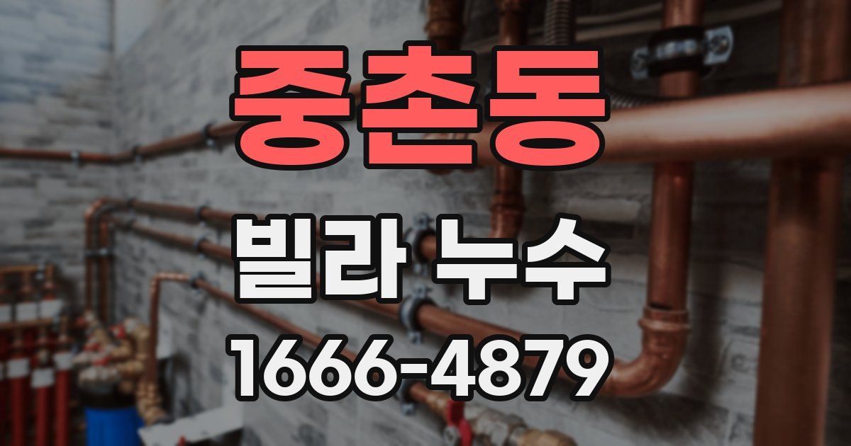 중촌동 빌라 누수