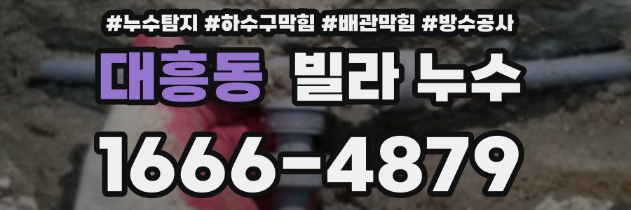 대흥동 빌라 누수