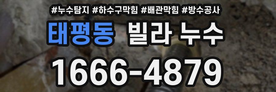 태평동 빌라 누수