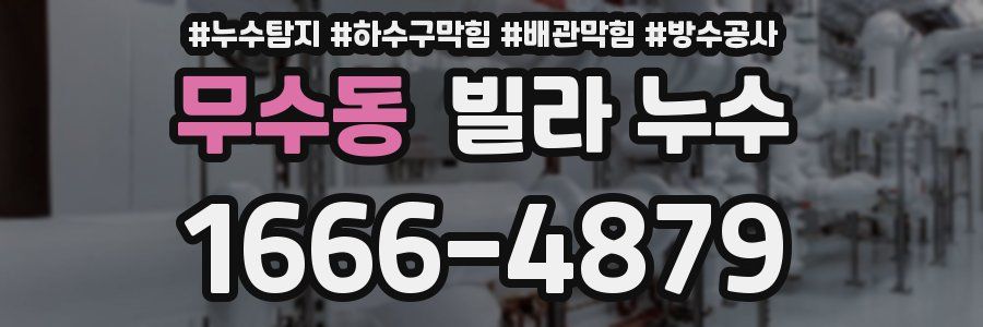 무수동 빌라 누수