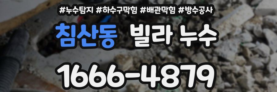 침산동 빌라 누수