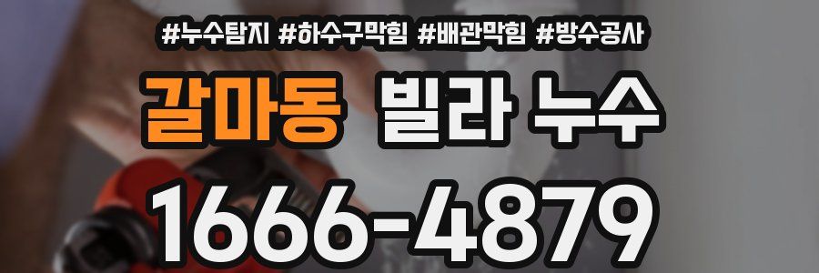 갈마동 빌라 누수