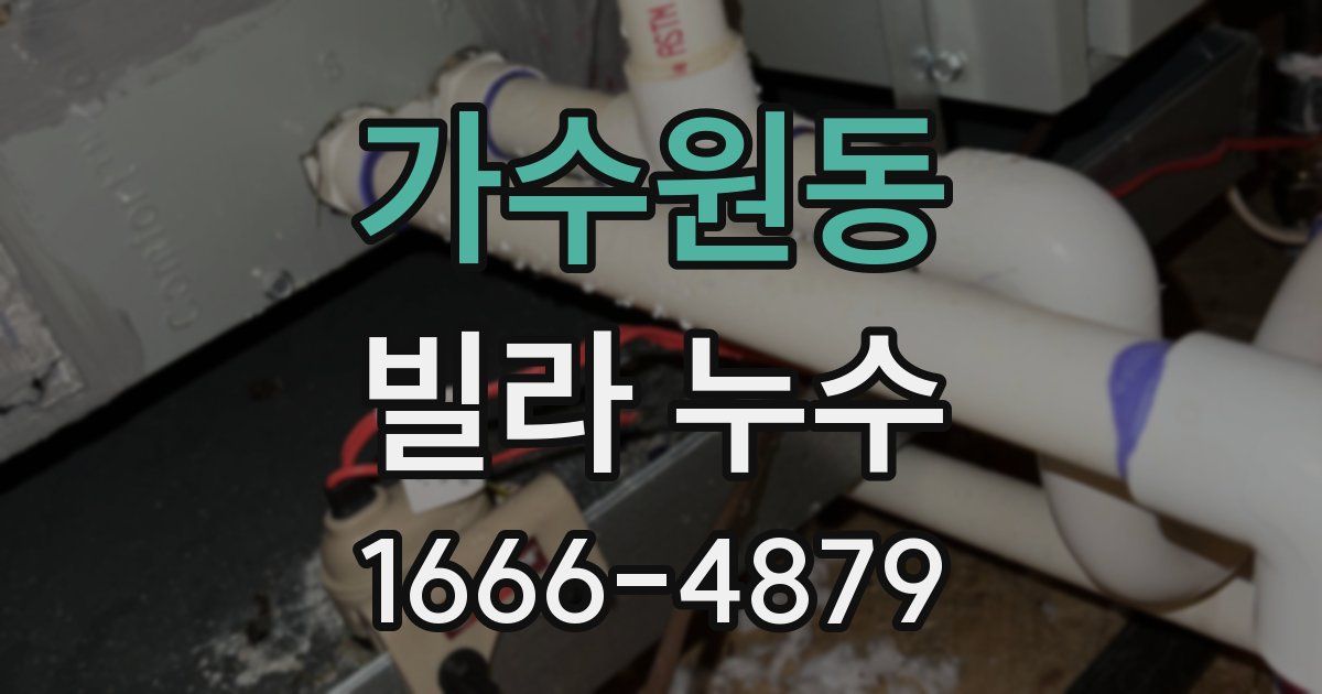 가수원동 빌라 누수