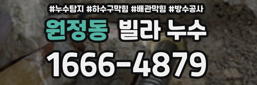 원정동 빌라 누수