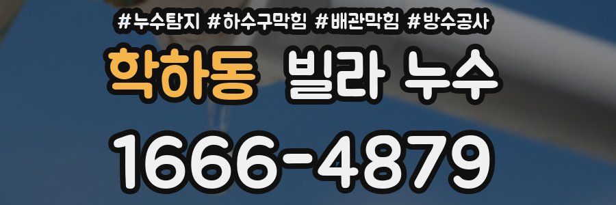 학하동 빌라 누수
