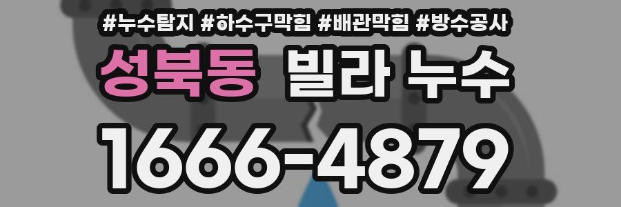 성북동 빌라 누수