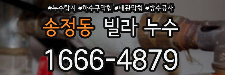 송정동 빌라 누수