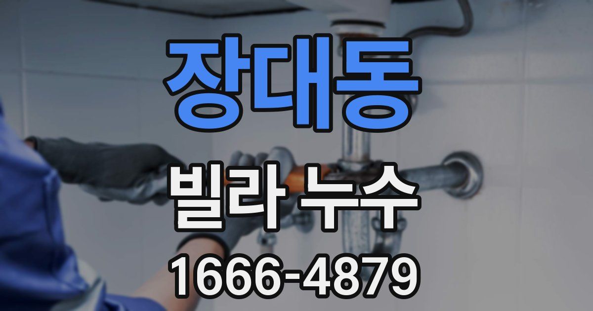 장대동 빌라 누수