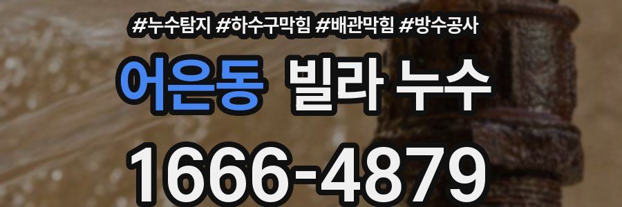 어은동 빌라 누수