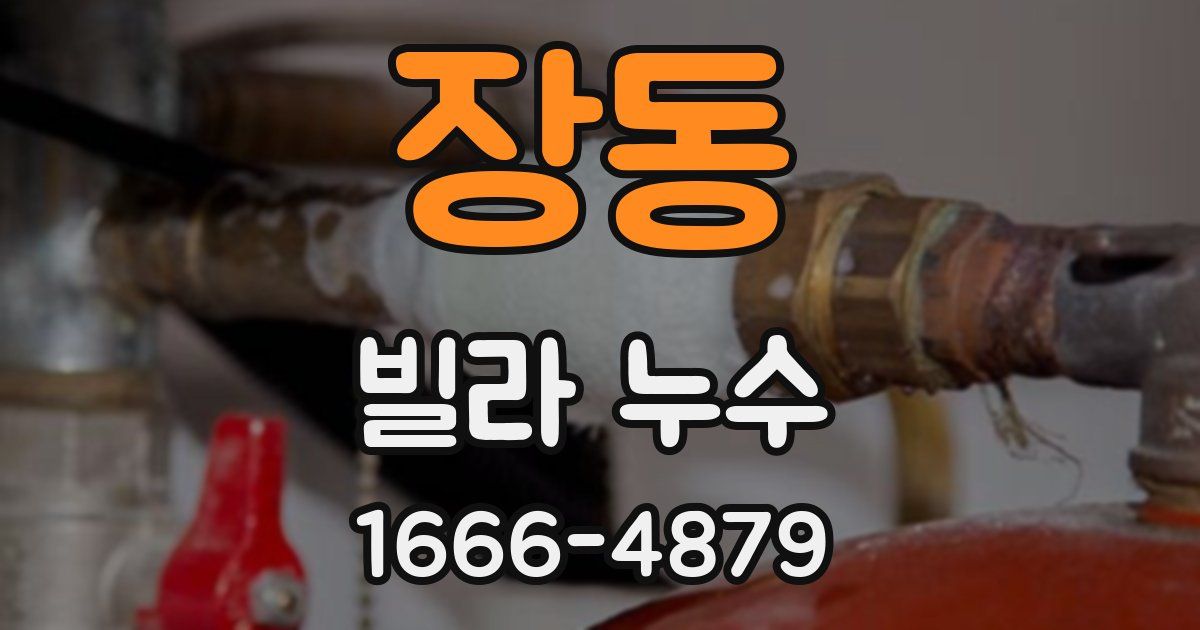 장동 빌라 누수