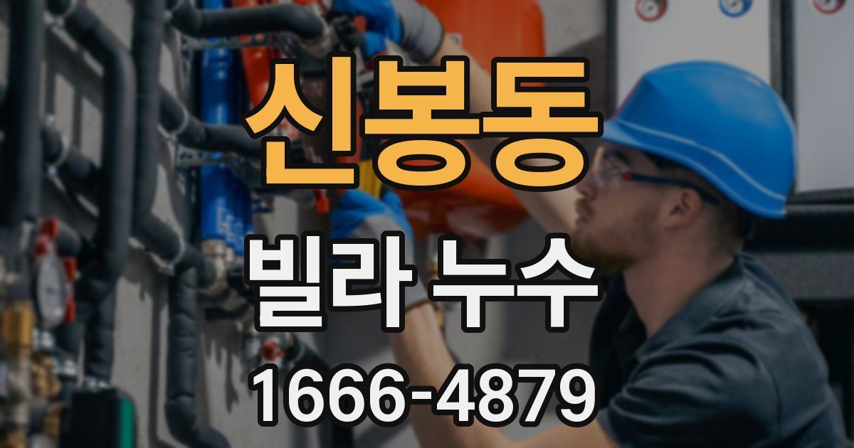 신봉동 빌라 누수