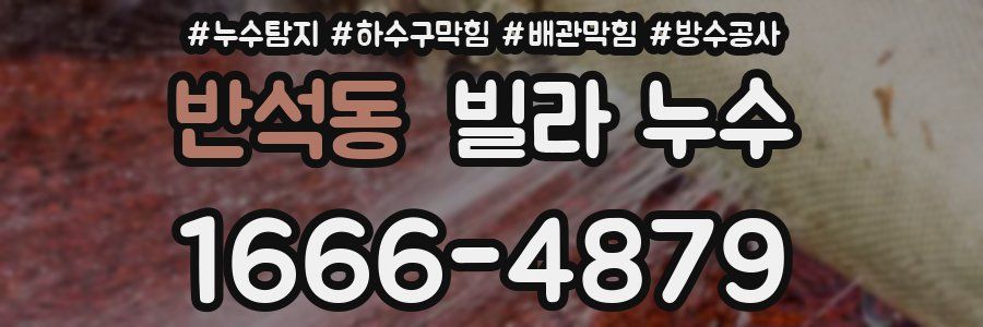 반석동 빌라 누수