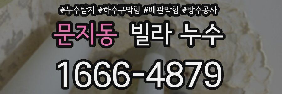 문지동 빌라 누수