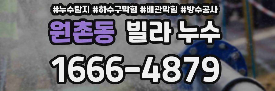 원촌동 빌라 누수