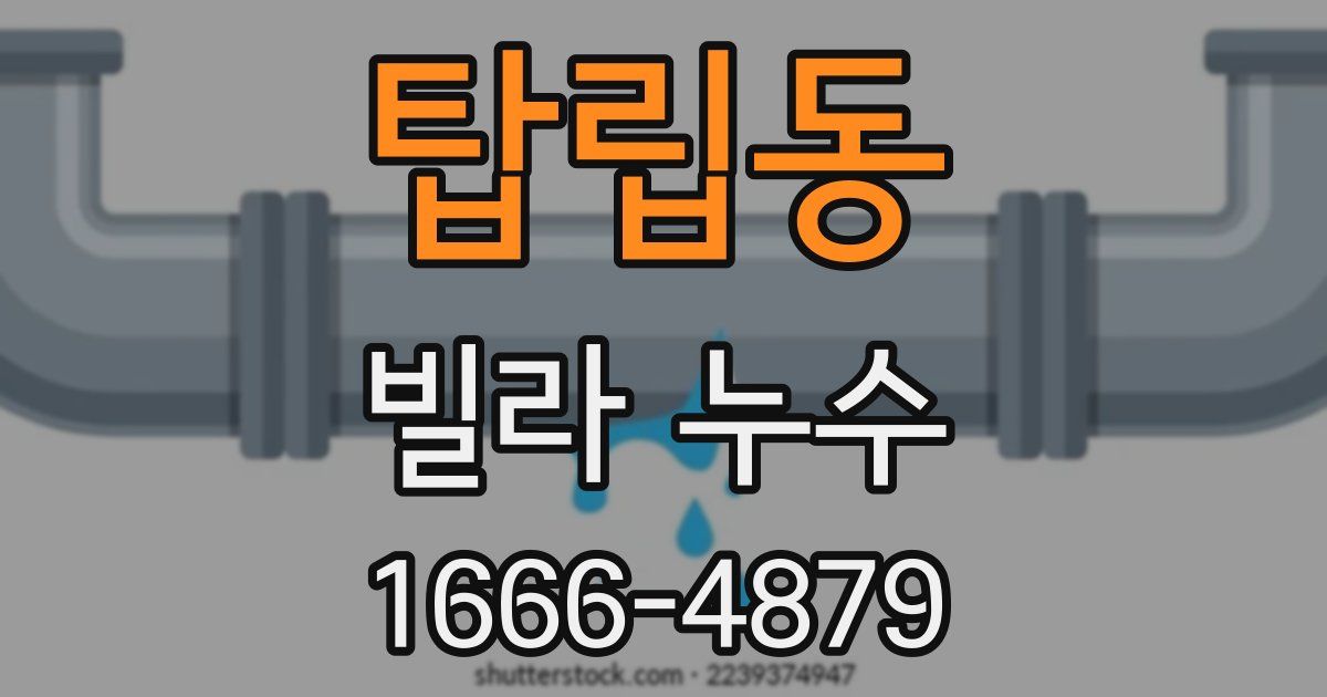 탑립동 빌라 누수