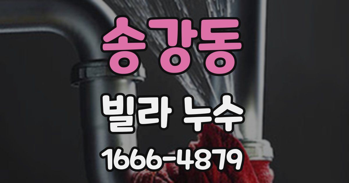 송강동 빌라 누수