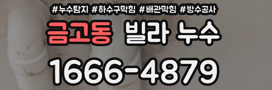 금고동 빌라 누수