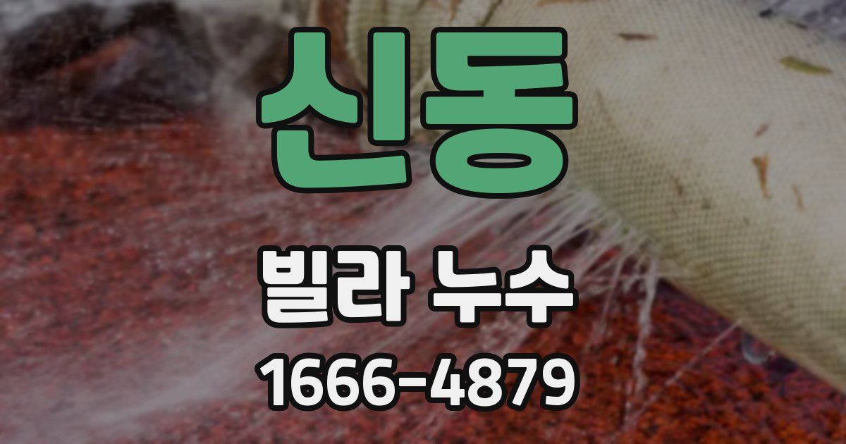 신동 빌라 누수