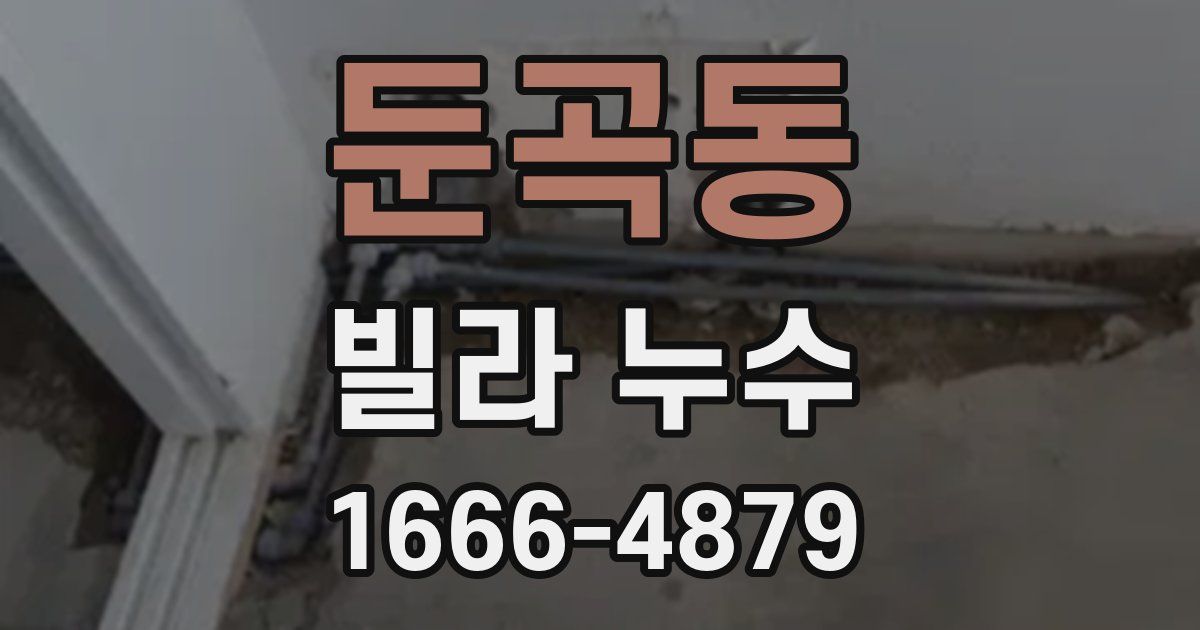 둔곡동 빌라 누수