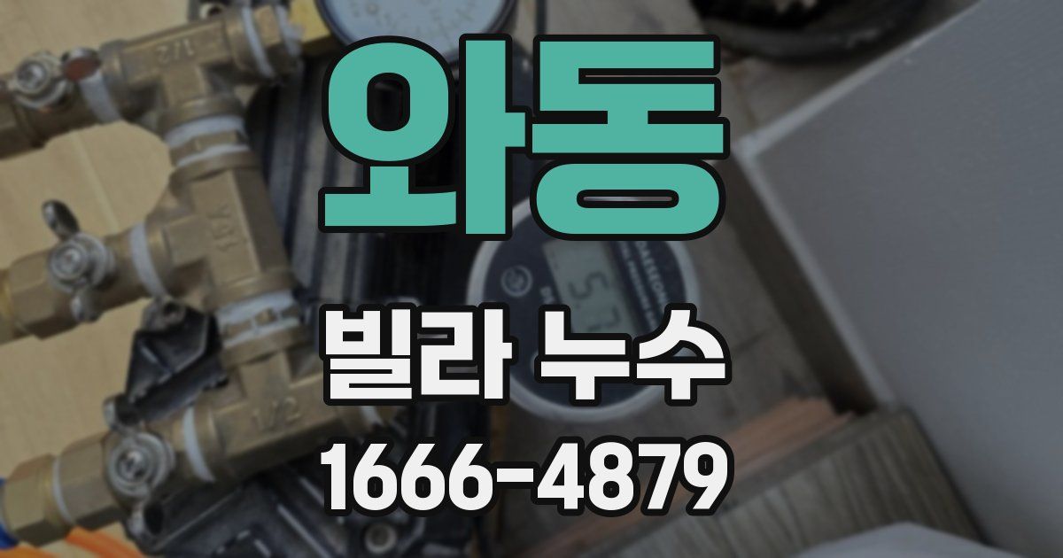 와동 빌라 누수