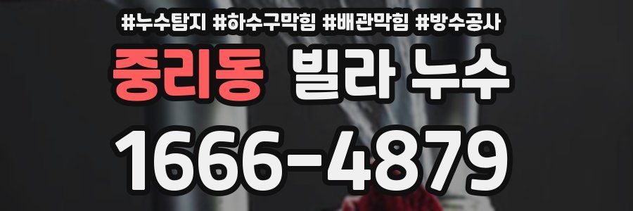 중리동 빌라 누수