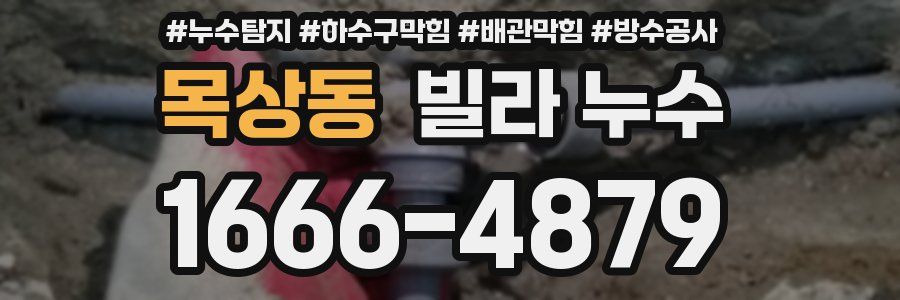 목상동 빌라 누수
