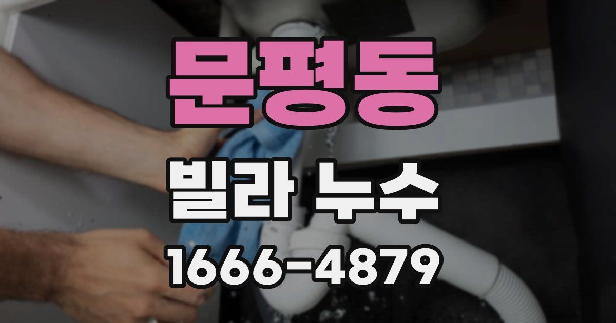 문평동 빌라 누수