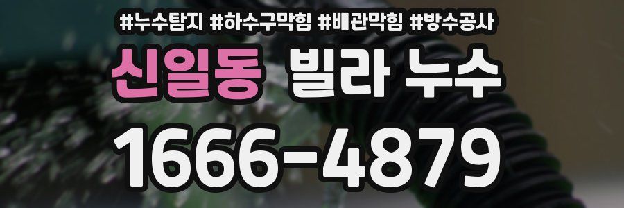 신일동 빌라 누수